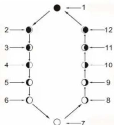 Cresta DTX 310 - Moon phase display - 1