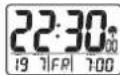 Cresta WK310T - Selection de l'Affichage Température/Alarme 1/Alarme 2/Temps dual - 1