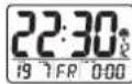 Cresta WK310T - Selezionare I'indicazione per la temperatura /I'llarme 1/ I'llarme 2/dual time - 3