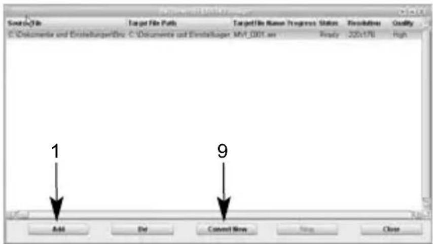 TECHNISAT TechniPlayer 8 - Konvertierung von Videodateien - 1