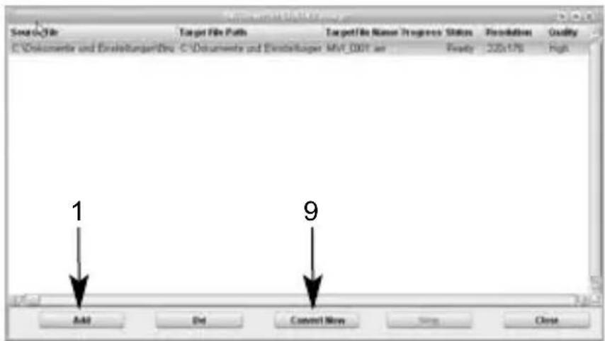 TECHNISAT TechniPlayer 8 - Conversion de fichiers video - 1