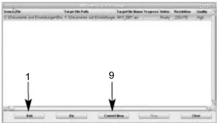 TECHNISAT TechniPlayer 8 - Converting video files - 1