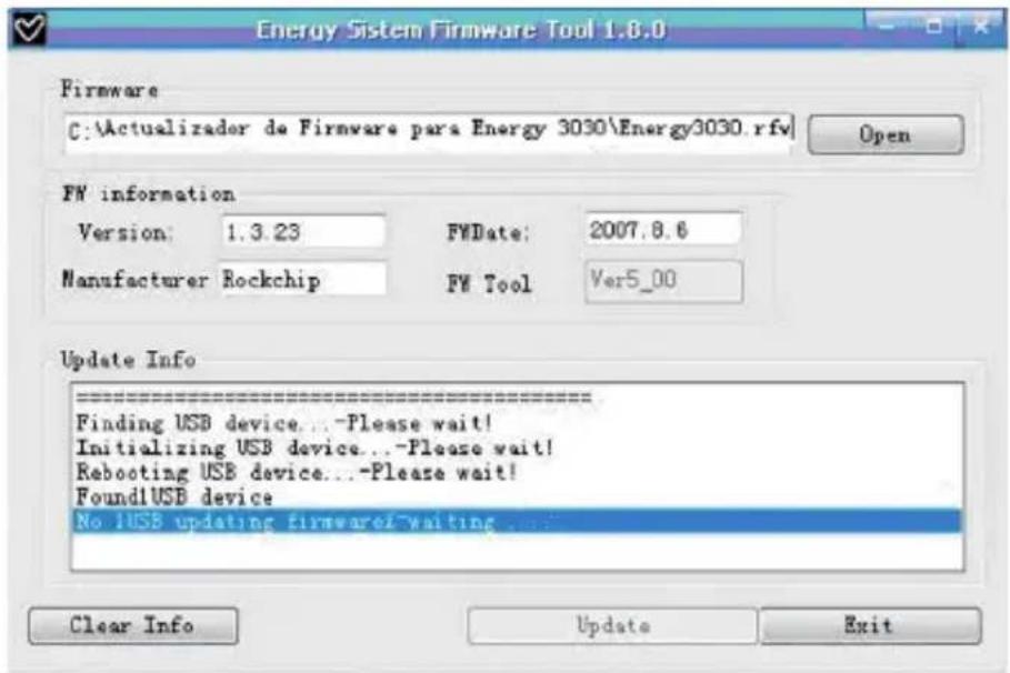 ENERGY SISTEM 4020 - RéINSTALLATION DU PROGICIEL - 2