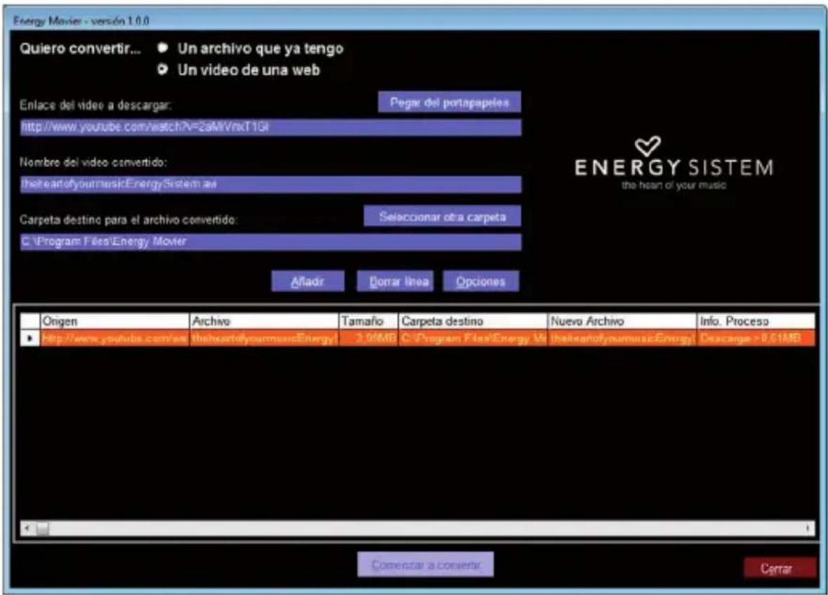 ENERGY SISTEM 4020 - ENERGY MOVIER: DESCARGA DE VIDEOS DE INTERNET - 1