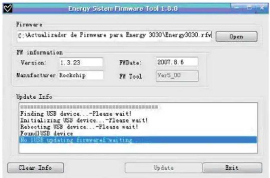 ENERGY SISTEM 4020 - REINSTALLACION DE FIRMWARE - 2