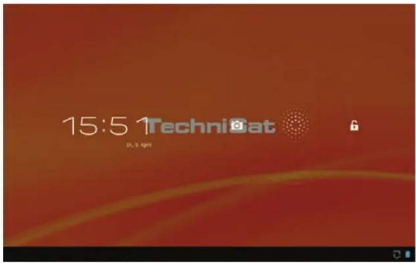 TECHNISAT TechniPad 8G - Blokowanie/odblokowywanie ekranu - 2