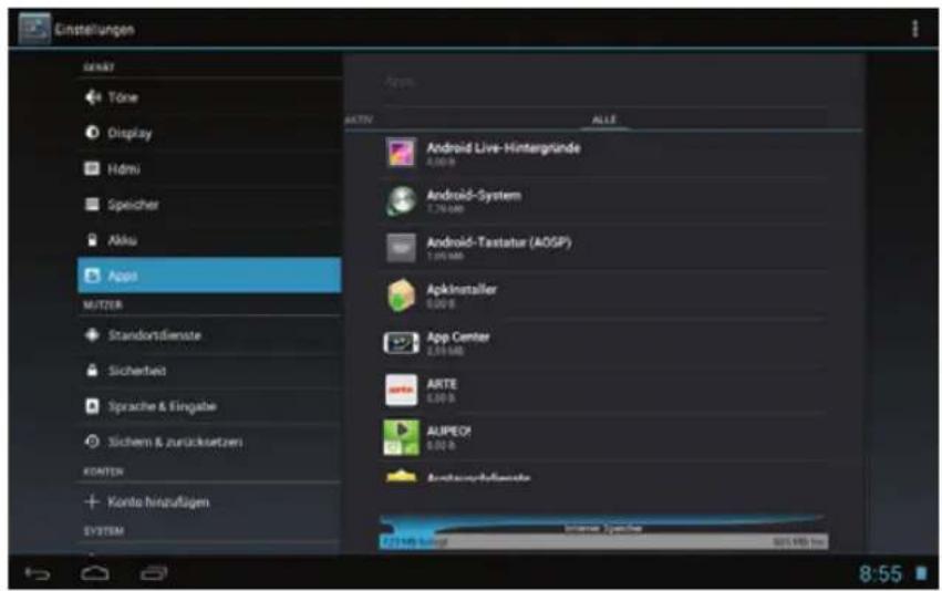 TECHNISAT TechniPad 8G - Aplikacje - 1