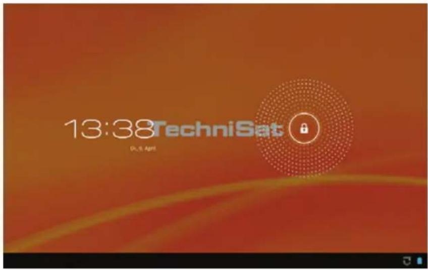 TECHNISAT TechniPad 8G - Blokowanie/odblokowywanie ekranu - 1