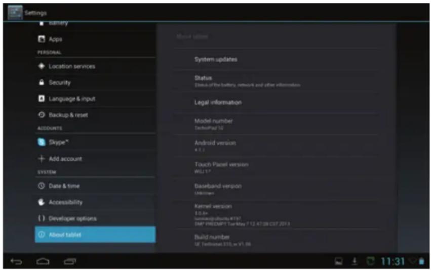 TECHNISAT TechniPad 8G - About the tablet - 1