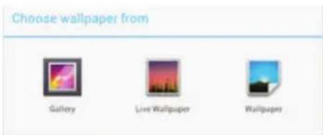 TECHNISAT TechniPad 8G - Changing the wallpaper of the homescreen - 1
