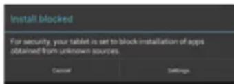 TECHNISAT TechniPad 8G - Installing an app using an APK file - 5