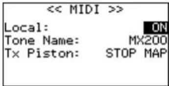 ROLAND C380 - MIDI に閲する設定 - 2