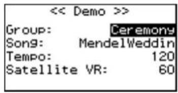ROLAND C380 - [Select/Menu] てみを回て「Display Contract」を選む。 - 1