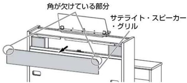 ROLAND C380 - サテライ卜・スビ一力一を本体に取り付ける場合 - 1