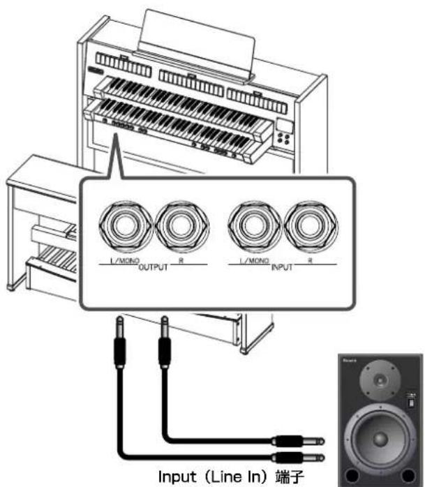 ROLAND C380 - C-330 に外部スイカ一を接続て音を出す - 1