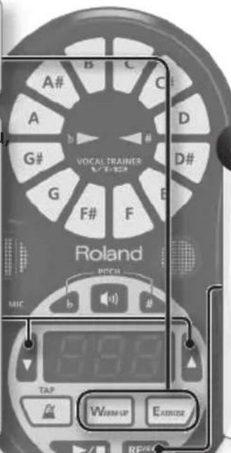ROLAND VT12 - Pour sélectionner un morceau utilisez le bouton [a - 1