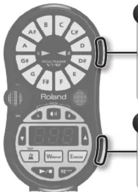 ROLAND VT12 - Encendido de la unidad - 1