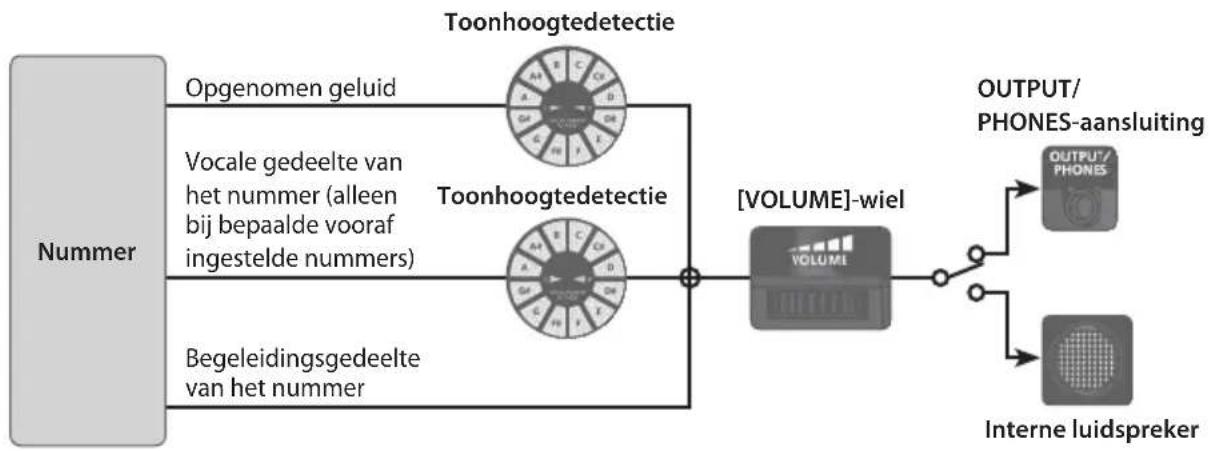 ROLAND VT12 - Als u het opgenomen geluid aftspeelt (controlert) - 1