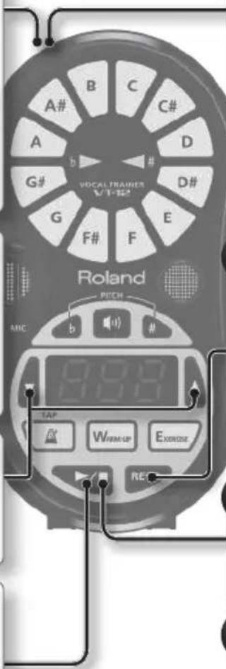 ROLAND VT12 - Registrarare ed esercitarsi su un brano preferito - 7