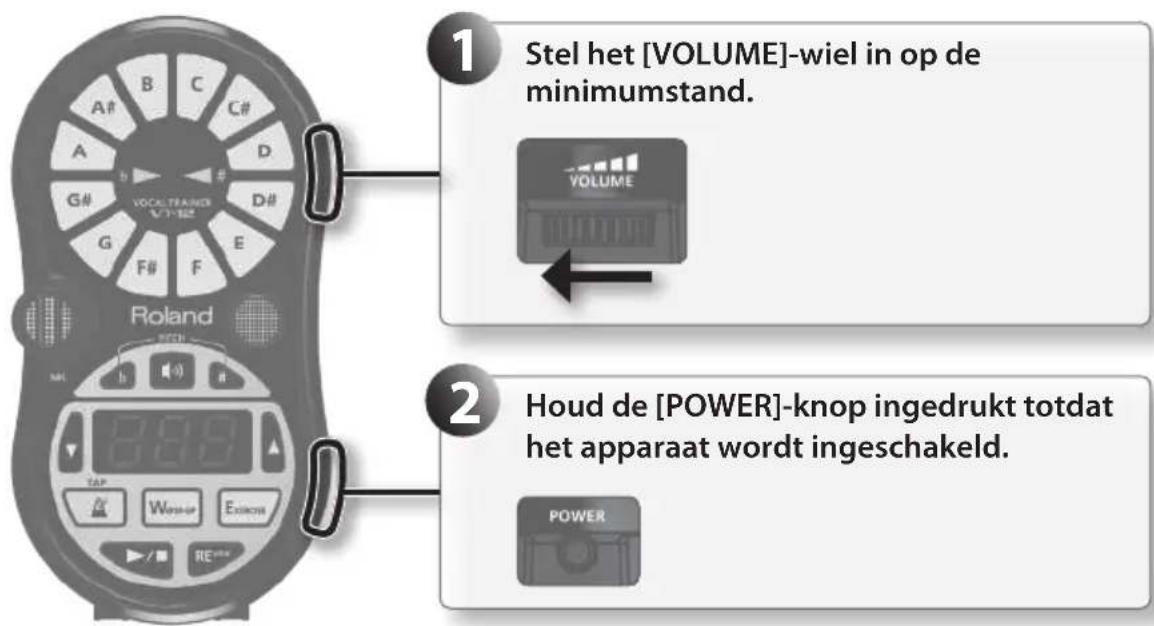 ROLAND VT12 - Het apparaat inschakelen - 1