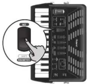 ROLAND FR1X - Rétablir les réglages d'usine des Sets utilisateur - 1