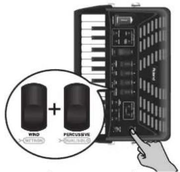ROLAND FR1X - Rétablir tous les réglages d'usine - 1
