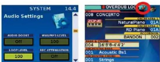 ROLAND FR8X - Commande et témoin LOOP LEVEL - 1