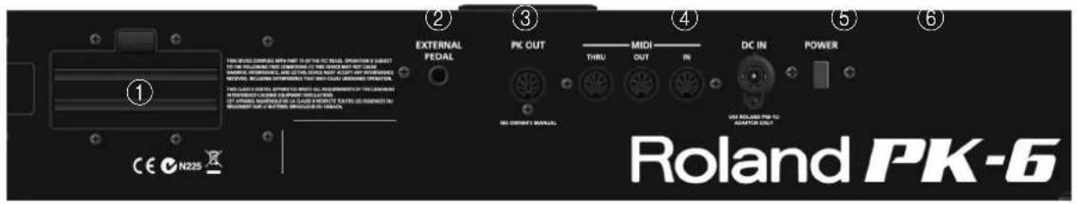ROLAND PK6 - Panneau arrière - 1