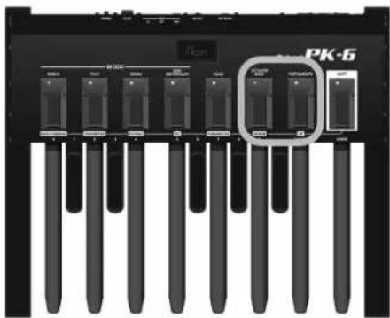 ROLAND PK6 - Checking the battery charge - 4