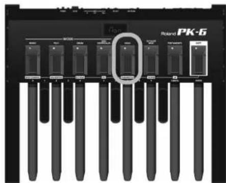 ROLAND PK6 - Contrôle du niveau de charge des piles - 2