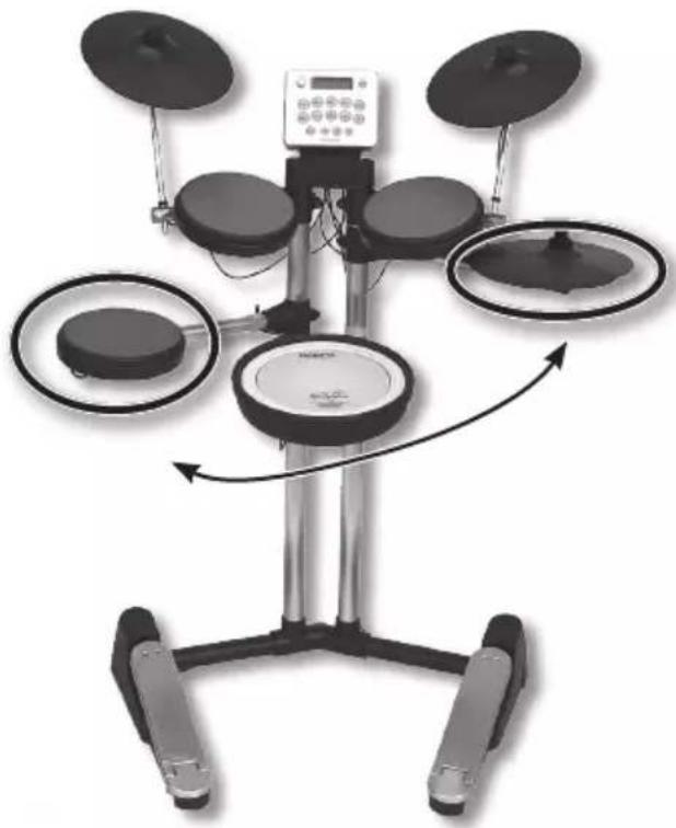 ROLAND HD3 - Einrichten des HD-3 für Linkshänder - 1