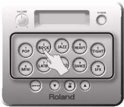 ROLAND HD3 - Selezione di un drum kit - 1