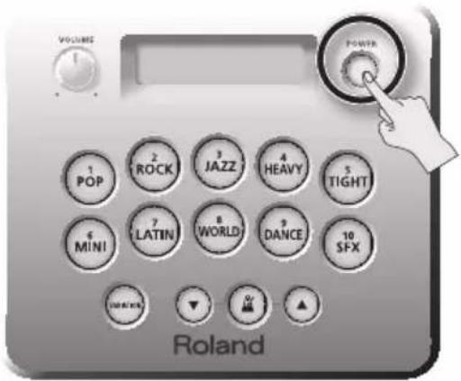 ROLAND HD3 - Como Ligar/desligar a unidade - 1