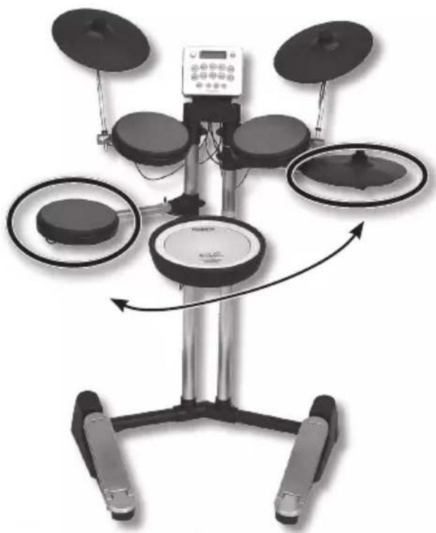 ROLAND HD3 - Deinstellungen van de HD-3 instellen voor linkshandigena - 1