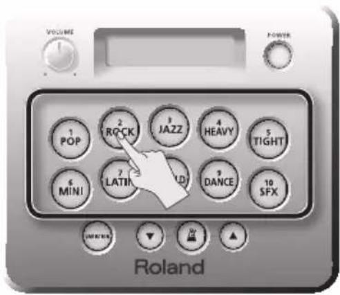 ROLAND HD3 - Auswahlen eines Kits - 1