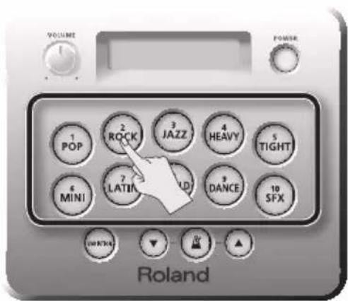 ROLAND HD3 - Selecting a Kit - 1