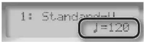 ROLAND HD3 - Use the [Y] buttons to adjust the metronome speed. - 2