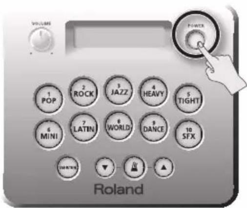 ROLAND HD3 - Switching the Power On and Off - 1