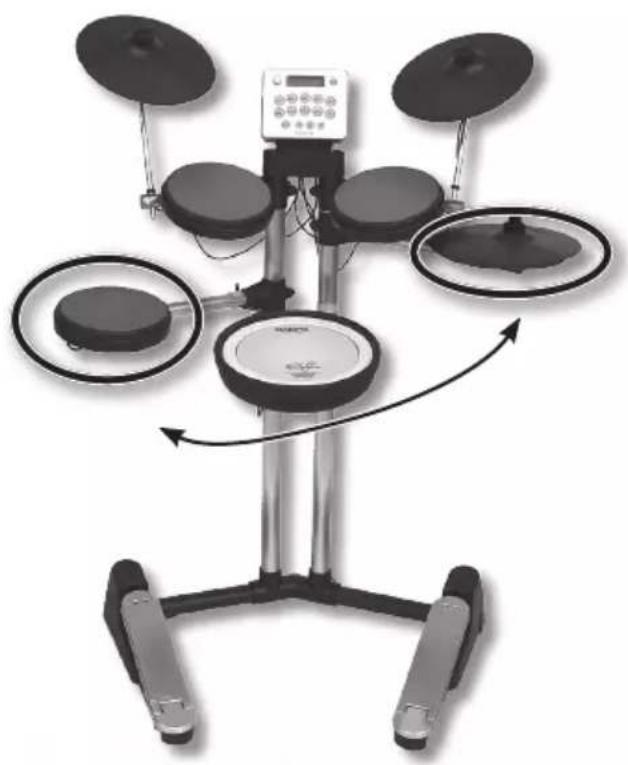 ROLAND HD3 - Como instalar o HD-3 para uso por canhotos - 1