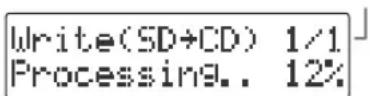 ROLAND SD2U - Gravez les données sur le cd-r/rw. - 1