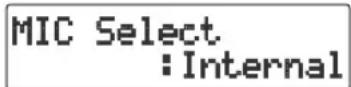 ROLAND SD2U - Sélectionnez les micros internes. - 2