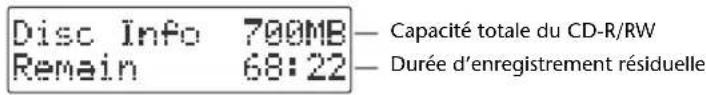 ROLAND SD2U - Afficher des informations concernant la carte SD - 4