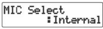 ROLAND SD2U - Sélectionnez les micros internes. - 2