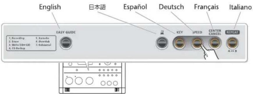 ROLAND SD2U - Changer la langue d'affichage - 1