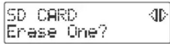 ROLAND SD2U - Supprimer des morceaux individuels - 2