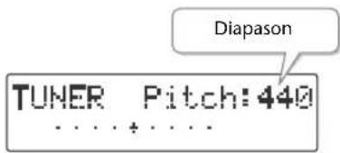 ROLAND SD2U - Appuyez sur le bouton [MENU] pour afficher le MENU et sélectionnez "tuner/tone? - 2