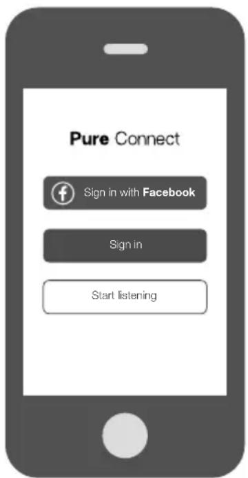 PURE Jongo T6X - Open the Pure Connect app and sign in - 1