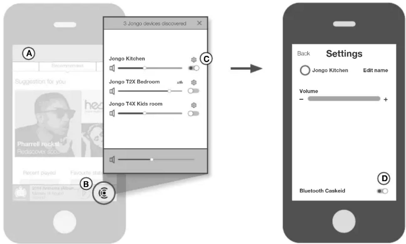 PURE Jongo T2X - Muziek afspelen van andere apps - 1