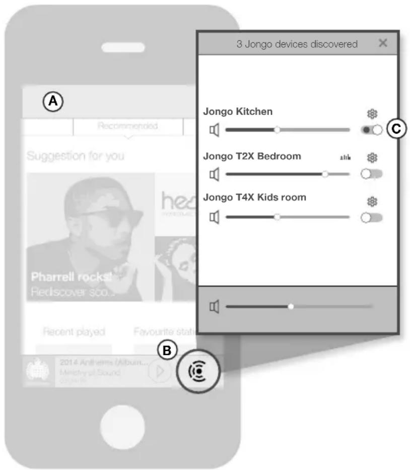 PURE Jongo T2X - Musik von der Pure Connect-App abspiel - 1