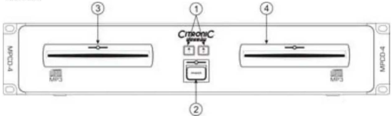 Citronic MPCD4 - Voorkant: - 1